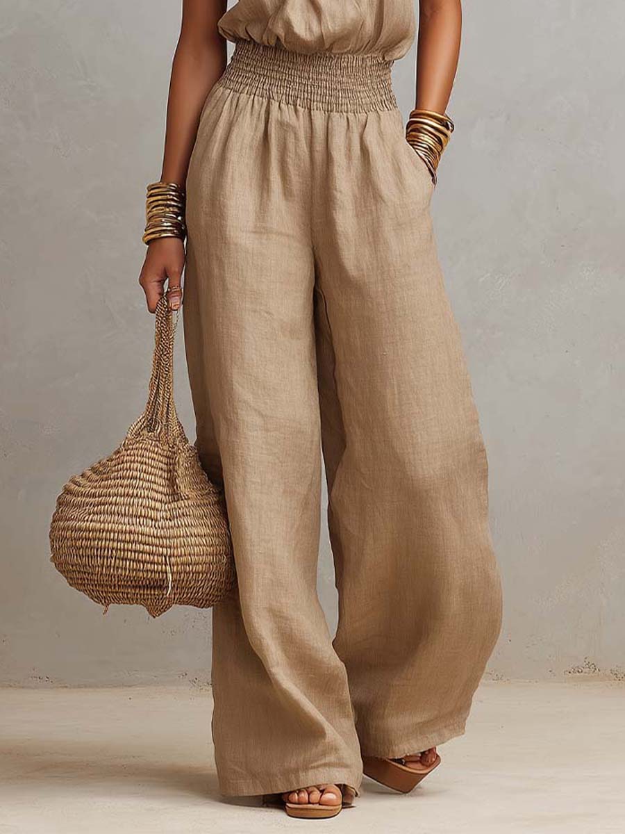 Héloïse™ | Halter-Neck Waist-Cinching Jumpsuit