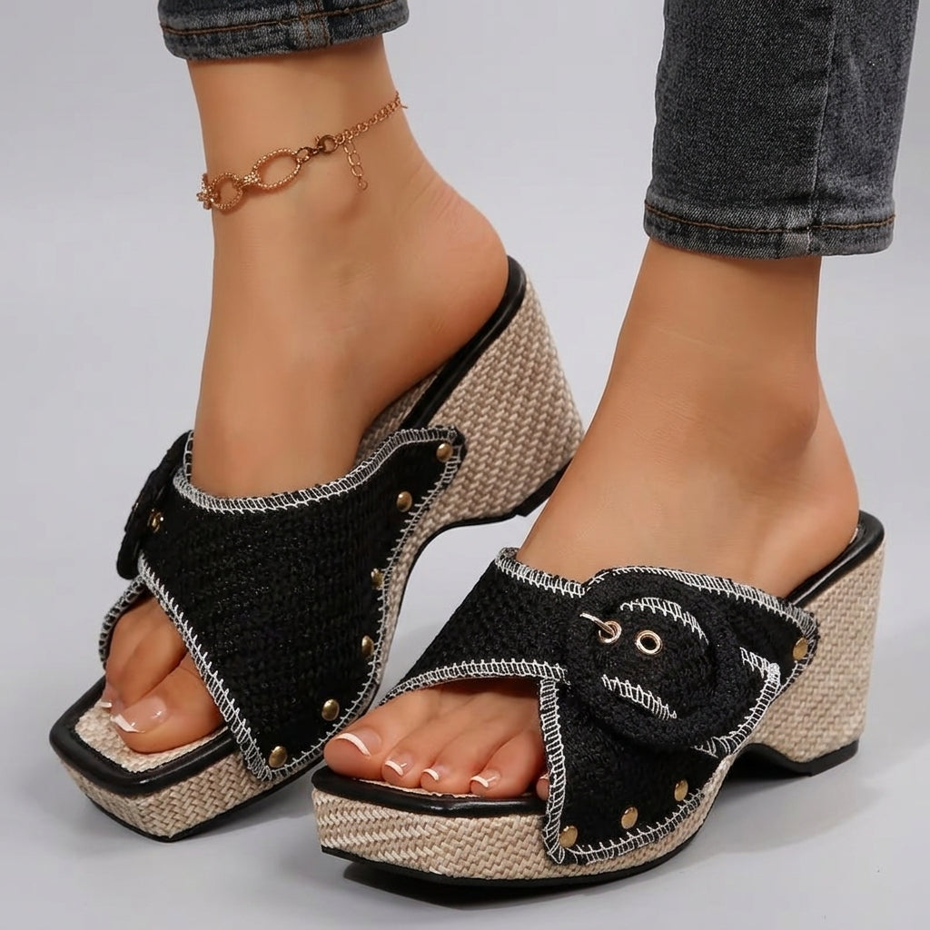 Elisa Wedge Sandals