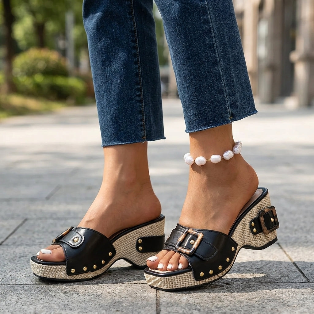 Selena Wedge Sandals