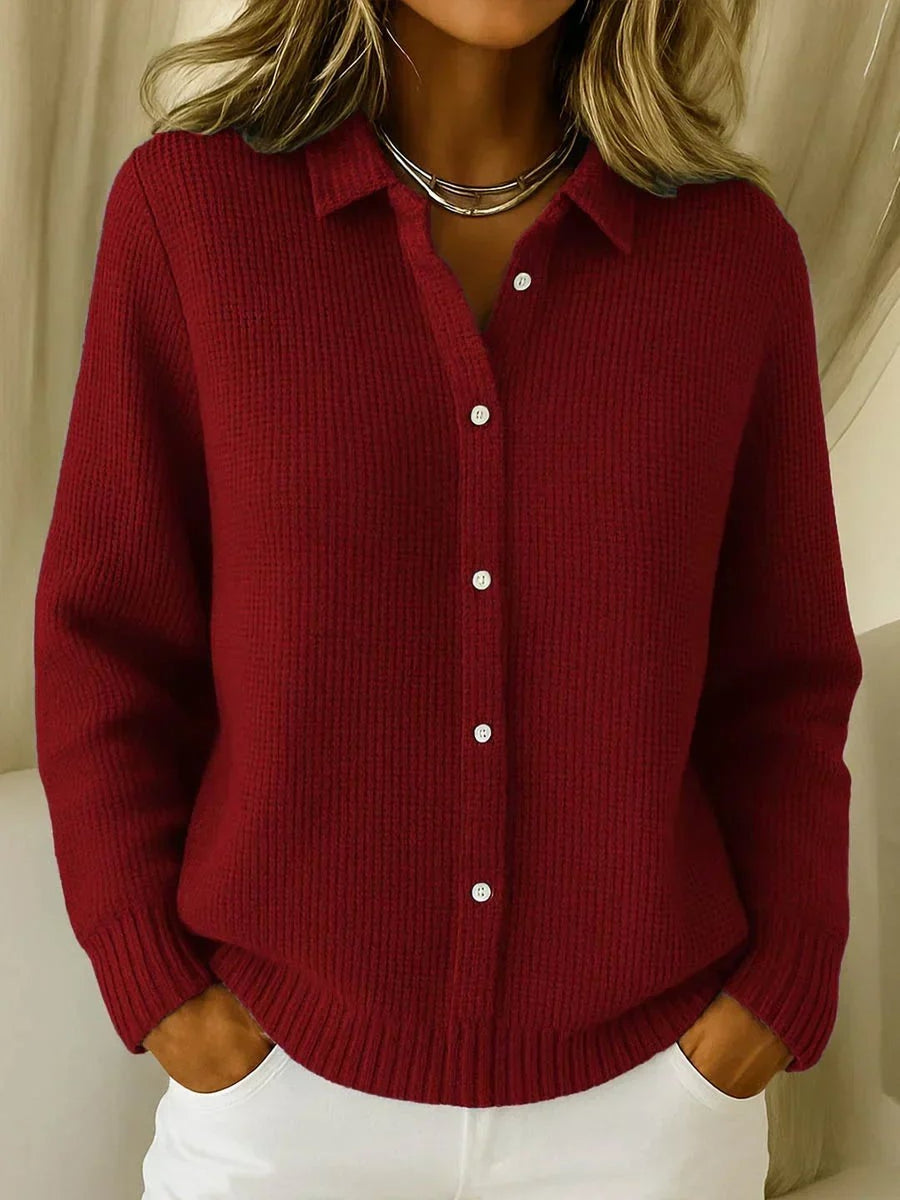 Alana | Textured Knit Button Cardigan