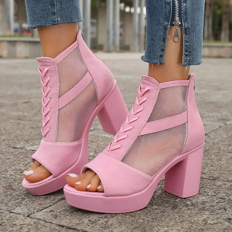 Sienna Mesh Heel